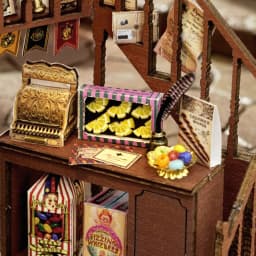 Magic shop, house, home decor, DIY handmade model, building, doll house, mini kit, 3D puzzle toy, gift