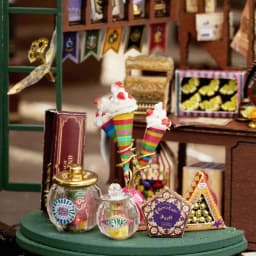 Magic shop, house, home decor, DIY handmade model, building, doll house, mini kit, 3D puzzle toy, gift