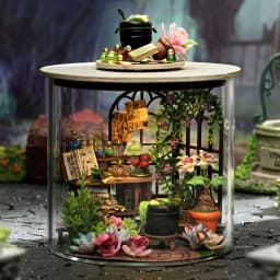 Magic shop, house, home decor, DIY handmade model, building, doll house, mini kit, 3D puzzle toy, gift