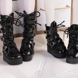 BJD Shoes 1/4 Body About Black Leather High Top and Low Top Doll Shoes Doll Accessories