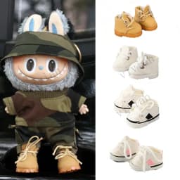 For Ropa LABUBU 15/17cm Cotton Dolls Shoes Toys Casual Sports Canvas Shoes Boots Dolls Accessories For Labubu outfits