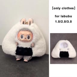 Korean Kpop Exo 15-17cm Labubu Idol V1 V2 V3 Labubu Clothing Plush Cartoon Doll Accessories Fried Shrimp Set Doll Accessories ﻿