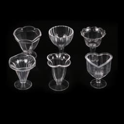 【BBS-7】6Pcs Doll House Cups Miniatures Kitchen Tableware Ice Cream Sundae Cup Toy