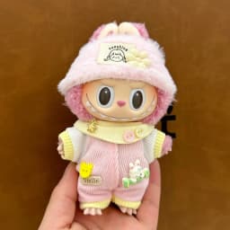 15-17cm Labubu Clothing Set Suitable for V1 V2 V3 Plush Doll Fashion Clothing Accessories Overalls Skirt Children's Toys Gifts
