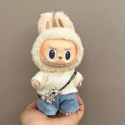 15-17cm Labubu Clothing Set Suitable for V1 V2 V3 Plush Doll Fashion Clothing Accessories Overalls Skirt Children's Toys Gifts