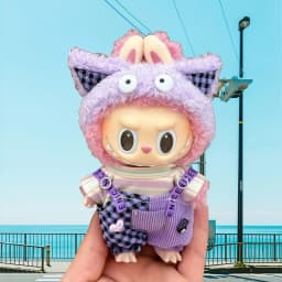 15-17cm Labubu Clothing Set Suitable for V1 V2 V3 Plush Doll Fashion Clothing Accessories Overalls Skirt Children's Toys Gifts