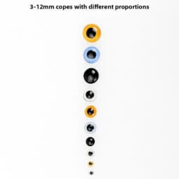100PCS Creative 3-12mm Dolls Glass Eyes Glass Needle Felting Eyes DIY Accessories Safety Eye