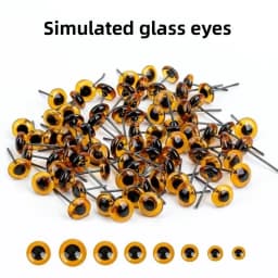 100PCS Creative 3-12mm Dolls Glass Eyes Glass Needle Felting Eyes DIY Accessories Safety Eye
