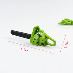 1PC Simulation Repair Tool Saw 1:12 Dolls Houses Miniature Chain Saw Lawn Mower Garden Decor Furniture Accessories Pretend Toys