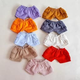 For 17cm Labubu 3.0 Big Into Energy Clothes Work Shorts with T-shirt for Labubu Summer Refreshing Clothes