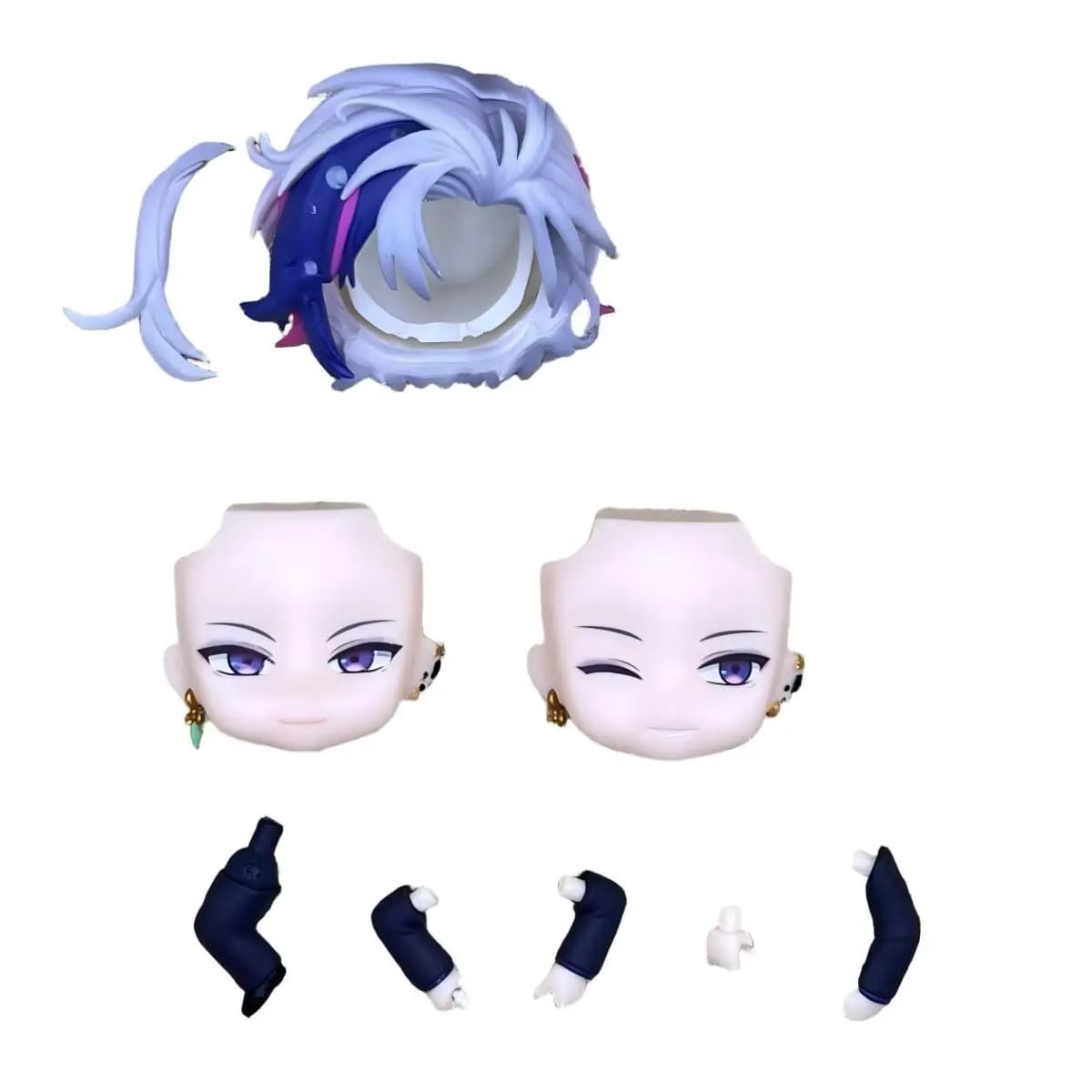 linxiao GSC Clay Man Face doll face hair doll accessories