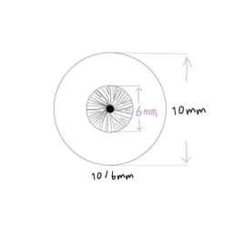 8/10/11/12/14/16/18/20/22/24mm Doll's Eyes for 1/8 1/6 1/4 1/3 Bjd Doll Girl Toys Anime Cartoon Eyeball Accessories, No Doll