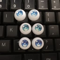 8/10/11/12/14/16/18/20/22/24mm Doll's Eyes for 1/8 1/6 1/4 1/3 Bjd Doll Girl Toys Anime Cartoon Eyeball Accessories, No Doll