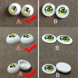 8/10/11/12/14/16/18/20/22/24mm Doll's Eyes for 1/8 1/6 1/4 1/3 Bjd Doll Girl Toys Anime Cartoon Eyeball Accessories, No Doll
