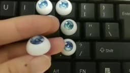8/10/11/12/14/16/18/20/22/24mm Doll's Eyes for 1/8 1/6 1/4 1/3 Bjd Doll Girl Toys Anime Cartoon Eyeball Accessories, No Doll