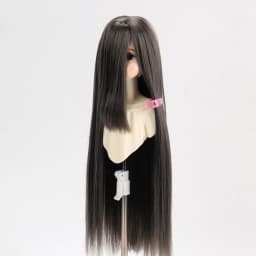 1/3 1/4 1/6 Doll's Wig for 60/45/30cm Bjd Doll Long Straight Hair with Long Bangs Girl Toys Dress Up Doll Accessories, No Doll