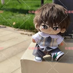 20cm Anime Attributes Handsome Boy Kawaii Cosplay Cotton Doll Body With Skeleton Cartoon DIY Soft Plushies Toy Figures Fans Gift