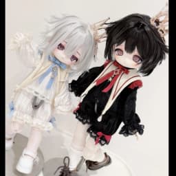 BJD doll clothes suitable for 1/6 size Cute pajamas suit doll accessories (4 points)