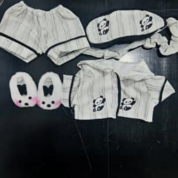 38cm For Zimomo Clothes Panda Pajamas Cute Casual Style Overall The Fashionable And Creative Dressing Labubu Accessories No Doll