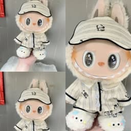 38cm For Zimomo Clothes Panda Pajamas Cute Casual Style Overall The Fashionable And Creative Dressing Labubu Accessories No Doll
