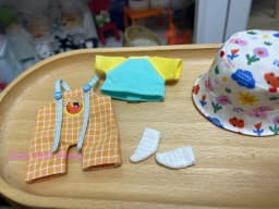 2026 Dula Doll Clothes Strap Pants Fisherman Hat Set for OB11 GSC Doll