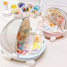 For labubu Doll storage box, dust-proof cotton doll, transparent cradle, family storage tool box, portable display cabinet
