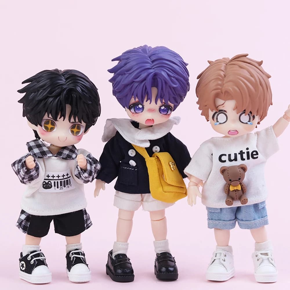 OB11 Replaceable Head Shell Boy Head Shell Obitsu11 Gsc Body 1/12 Bjd Head Shell Doll Body Boy Cute Delicate Boy Head Shell