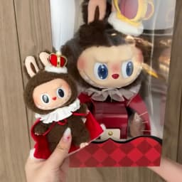 For 17cm Labubu V1 V2 V3 Doll Clothes Cute King's Cloak&Crown Set Dolls Accessories Cute Outfit Little Decoration