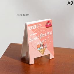 Dollhouse Miniature Simulation Wooden Billboard Bakery Coffee Shop Beer House Signboard Model DIY Play House Toys Accessories