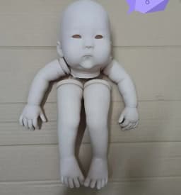 20inch Unfinished Unpainted Reborn Doll Kit An Ming Asian Baby Cute DIY Doll Parts