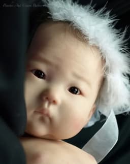 20inch Unfinished Unpainted Reborn Doll Kit An Ming Asian Baby Cute DIY Doll Parts