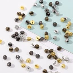 20pcs 4mm Dollhoues Miniature Pattern Decoration DIY Clothes Metal Buckles Mini Coat Buttons Clothing Sewing Buckle