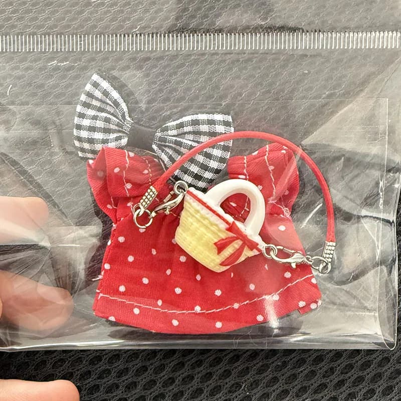 10cm Doll Clothes for Mini Labubu Set Accessories Skirt/Hairpin /Bag Sweet Lovely Princess Style Doll Dress Up Toys Gift