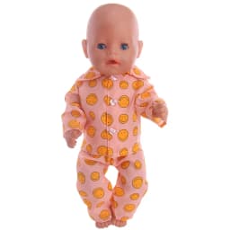 Doll Clothes Multi-Print Pajama Daily Outfit Fit 18Inch American&43CM Born Baby Doll Accessories,Girl Gifts Toy Festival Gifts