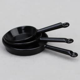 1Set 1:12 Dollhouse Miniature Frying Pan Casserole Metal Cookware Kitchen Model Decor Toy Doll House Accessories