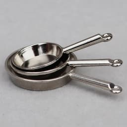 1Set 1:12 Dollhouse Miniature Frying Pan Casserole Metal Cookware Kitchen Model Decor Toy Doll House Accessories