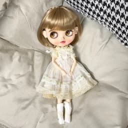 HOUZIWA Blyth Doll Accessories Black Brown Wigs Short