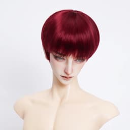 New 1/6 1/4 1/3 Doll's Wig for 30/45/60cm Bjd Doll Soft Silk Short Hair Girl Toys Dress Up Play House Doll Accessories, No Doll