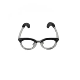 1Pc Dollhouse Miniature Glass Model Mini Simulation Adjustable Enamel Painting Glasses Open Ring Finger Buckle Tail Ring Decor