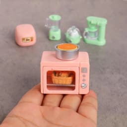 1 Set Pretend Bread For Doll Accessories 1/12 Scale Miniature Dollhouse Food Electronic Oven Rice Cooker Model