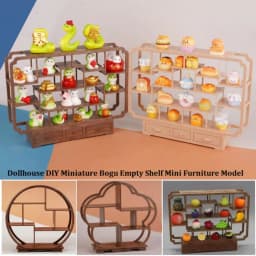 High Quality Mini Dollhouse Miniature Bogu DIY Multistyles Furniture Model Display Scene Decoration Accessories Toy