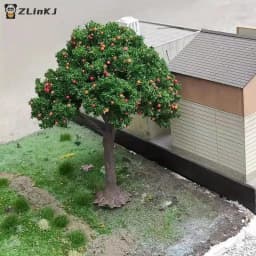 1Pcs DIY Fruit Trees Miniature Landscape Decoration Miniature Sand Table Building Model Realistic Fruit Tree Decor