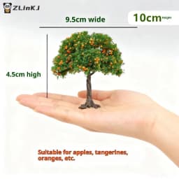 1Pcs DIY Fruit Trees Miniature Landscape Decoration Miniature Sand Table Building Model Realistic Fruit Tree Decor
