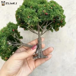 1Pcs DIY Fruit Trees Miniature Landscape Decoration Miniature Sand Table Building Model Realistic Fruit Tree Decor