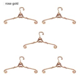5Pcs Metal Clothes Hanger Retro Multi Functional Mini Coat Hanger 4/6.5cm Windproof Dolls Clothes Rack Bedroom Decor