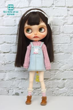 Clothes for Doll Fashionable Sweater Cardigan Fits 28cm Blyth Azon OB22 OB24 Toys Gift