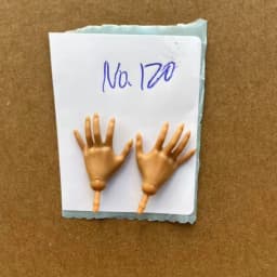 1/6 Monster Barbee Slim Doll Replacement Hands in White Beige Black Green DIY Doll Parts Elbows Hands