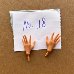 1/6 Monster Barbee Slim Doll Replacement Hands in White Beige Black Green DIY Doll Parts Elbows Hands