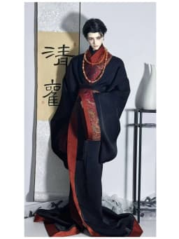 Doll's Clothes Suit for 70-75cm, 45cm Female Male BJD Doll 1/3 1/4 Chinese Ancient Clothing Dress Up Toy Accessories, No Doll