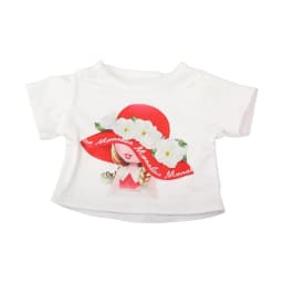 Cute Cartoon Doll T-shirt For 18-inch American Dolls Girl Car Rainbow Flower Basket Printing Clothing For 43cm Baby Newborn Doll